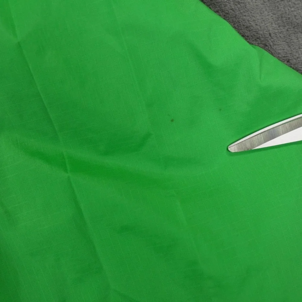 Helly Hansen Anorak Windbreaker Jacket Men L Neon Green Hooded Half‎ Zip Ripstop
